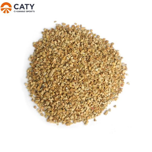 Granules de caoutchouc recyclé SBR 1-3 mm pour les terrains de rugby Absorption des chocs 53%