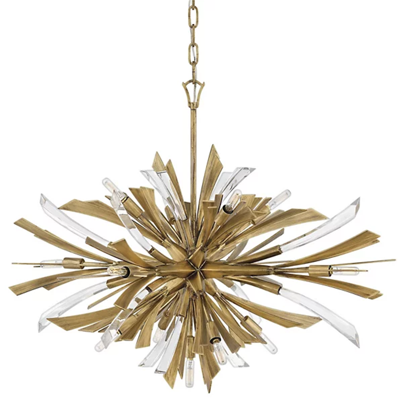 Custom LED Crystal Chandelier with Adjustable Height and 50,000 Hours Lifespan for Modern Luxury Living Room