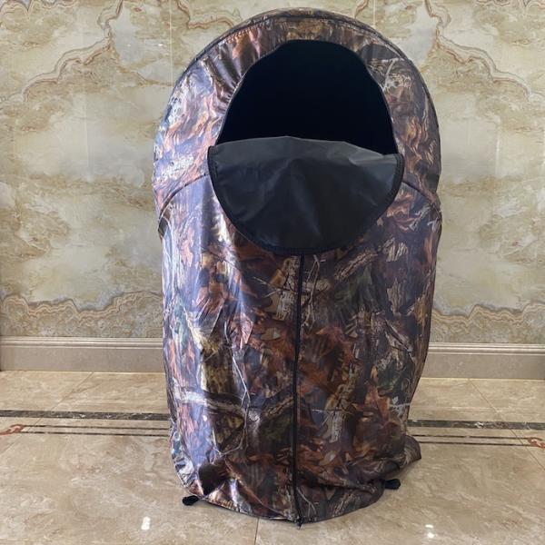 Portable Camouglage 150D PU Coated Polyester Oxford Folding Chair Tents For Camping