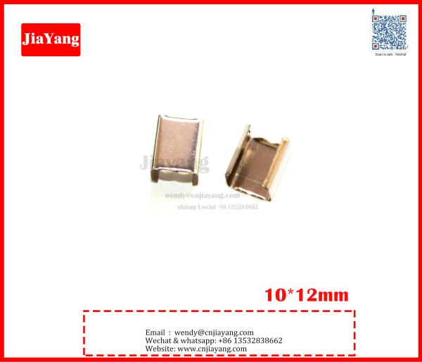 Jiayang  6X11 iron cheap metal crimps for lanyard for  sale
