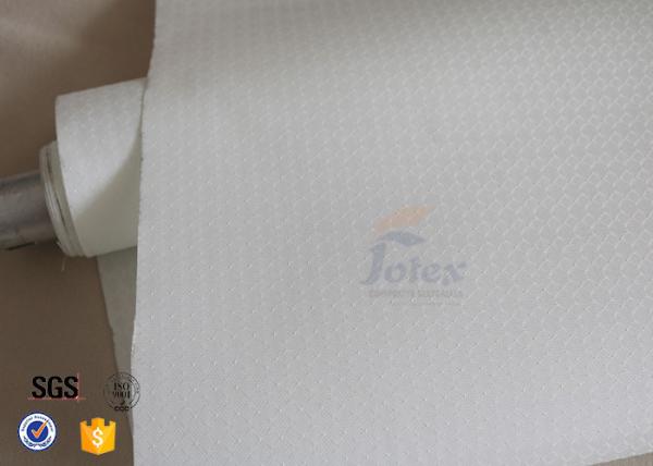 tela revestida da fibra de vidro do silicone 300gsm branco de 0.25mm para o avental à prova de fogo do BBQ