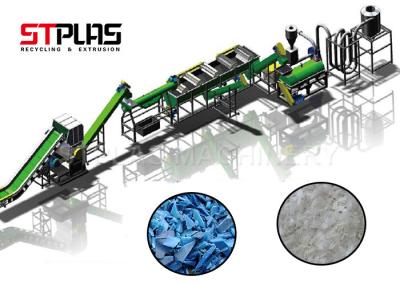Linha plástico do HDPE que lava reciclando a máquina com a lâmina dos bens SKD11