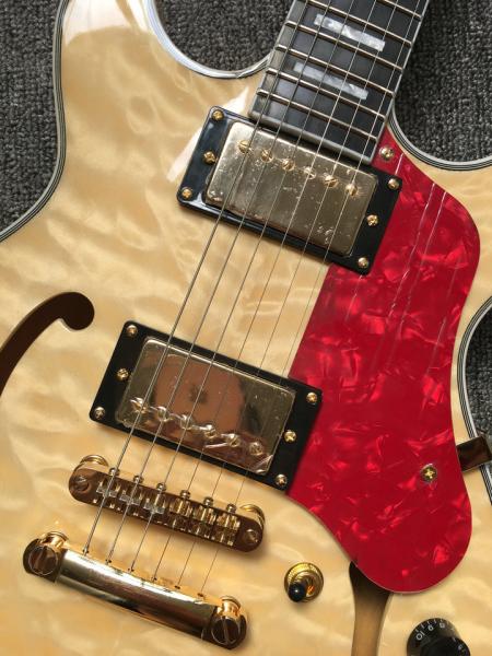 Custom Hollow body 339 Jazz Electric Guitar IN natural Custom any color guitars China Factory