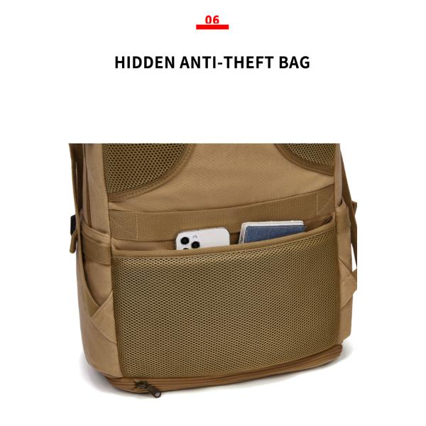 56-77 литров Винтажный холст Ноутбук рюкзак Хаки цвет водонепроницаемость