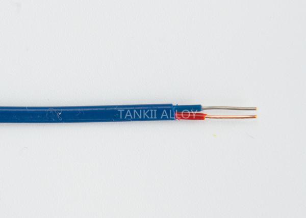 Tankii Fiberglass / PVC Extension Insulated Thermocouple Cable Solid Shape For Temperature Measurement