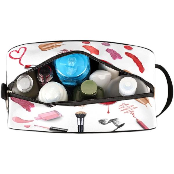 Waterproof Durable Portable Travel Toiletry Bag, Dopp Kit Cosmetic Organizer Makeup Bag Shower Shaving Bag for Men Women