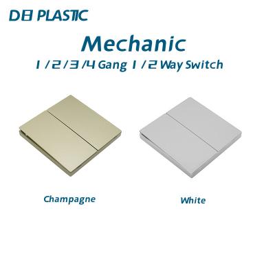 PC Electrical Wall Switch 10A 250V 1 / 2 Way Controlling Light Switch