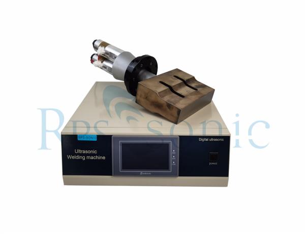 Double Transducer Vibrator Ultrasonic Welding System 20khz For Non Woven Cutting
