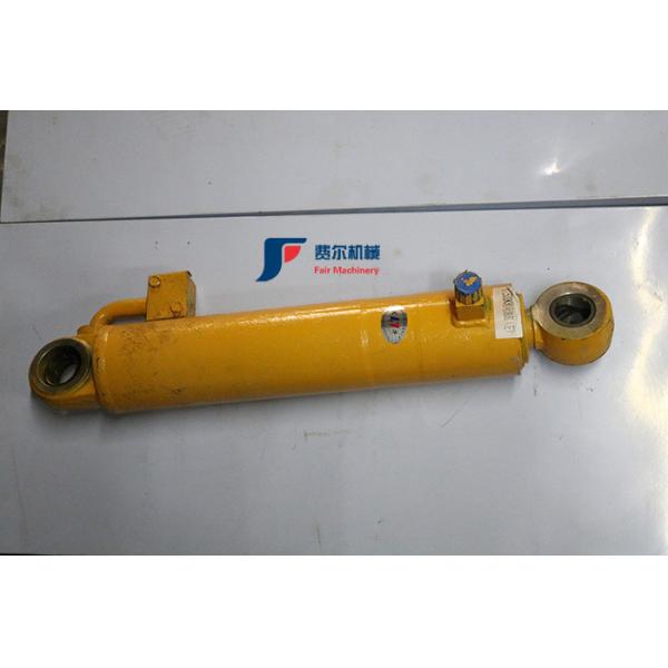 Yellow XCMG Wheel Loader Parts Left Steering Cylinder 803082927 XGYG01-119E
