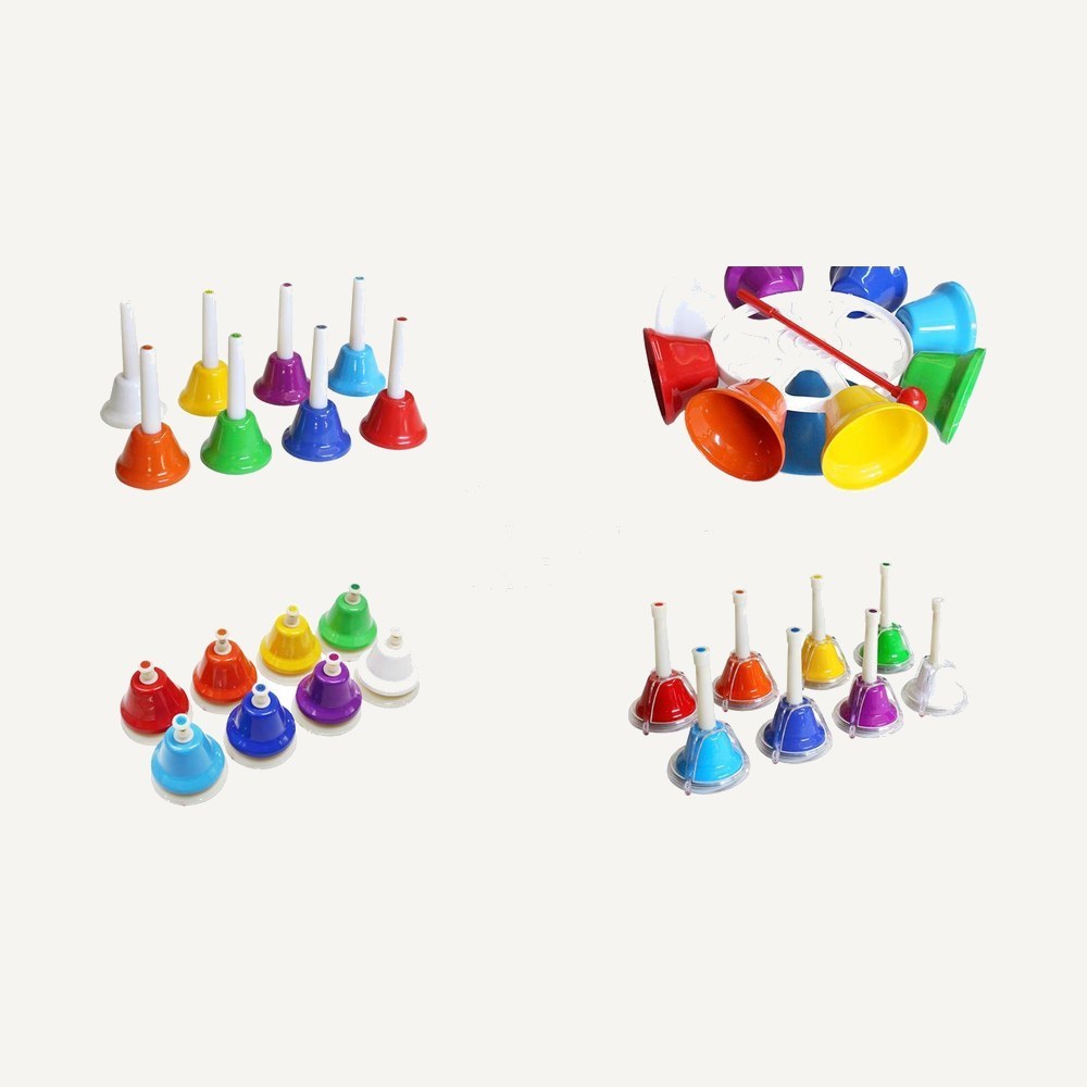 Colorful Hand Bell Set for Music Education
