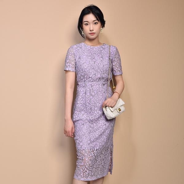 Concept Club 65% Nylon 35% Cotton Office Ladies Knitted Short Sleeve Dress