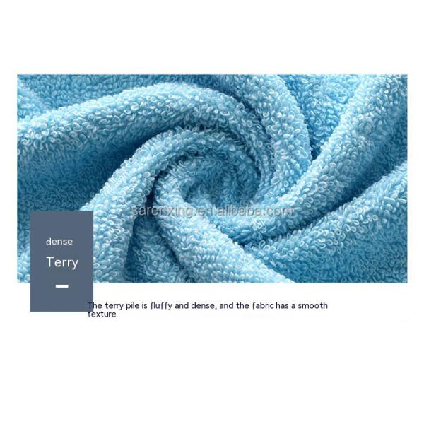 Toallita facial personalizada de baño en algodón de lujo con diseño cuadrado