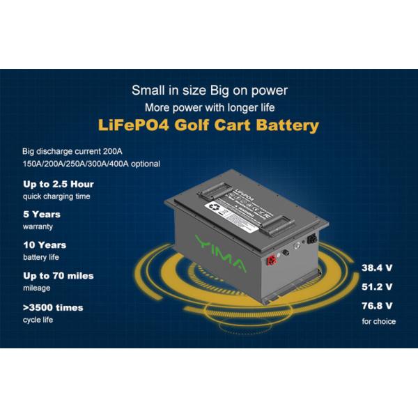 Powerful 60V Electric Golf Cart Lithium Battery 105Ah 160Ah 5KW 10KW