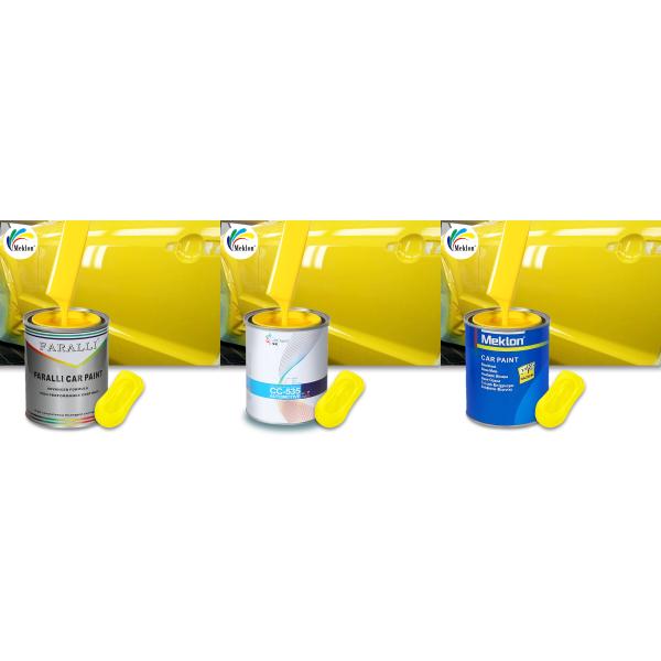 1K2K High Gloss Low VOC Environmentally Friendly Lemon Yellow Car Spray Paint