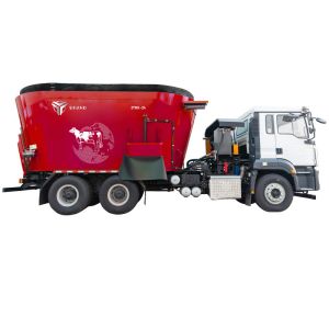 16m³ Two Auger Truck Mounted TMR Mixer For Medium Scale Livestock Farms