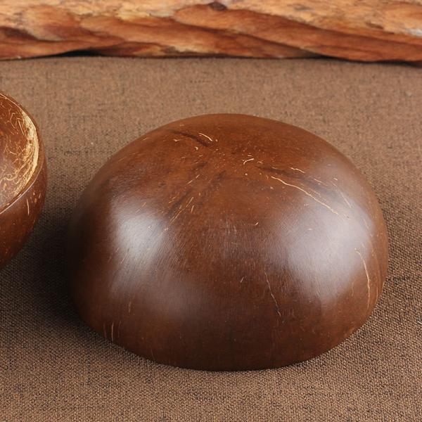 Eco-Friendly Coconut Bowl and Spoon Set with Personalized Logo Durable Dinnerware Type