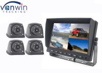 4 écran divisé DVR AHD TFT de moniteur résistant de voiture du canal pour le camion Van Bus