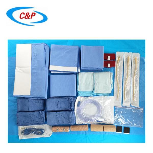 Wholesale Disposable Heart Drape Pack Customized Size Cardiovascular Surgical Drape