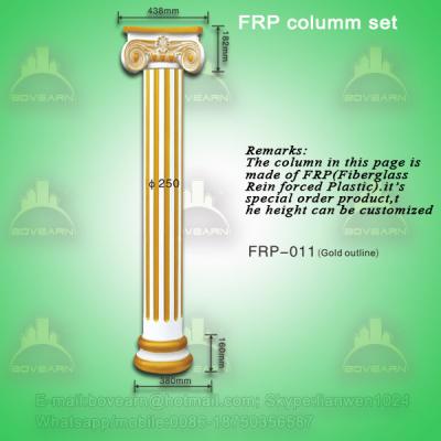 Antique PU roman art pillar column for decoration