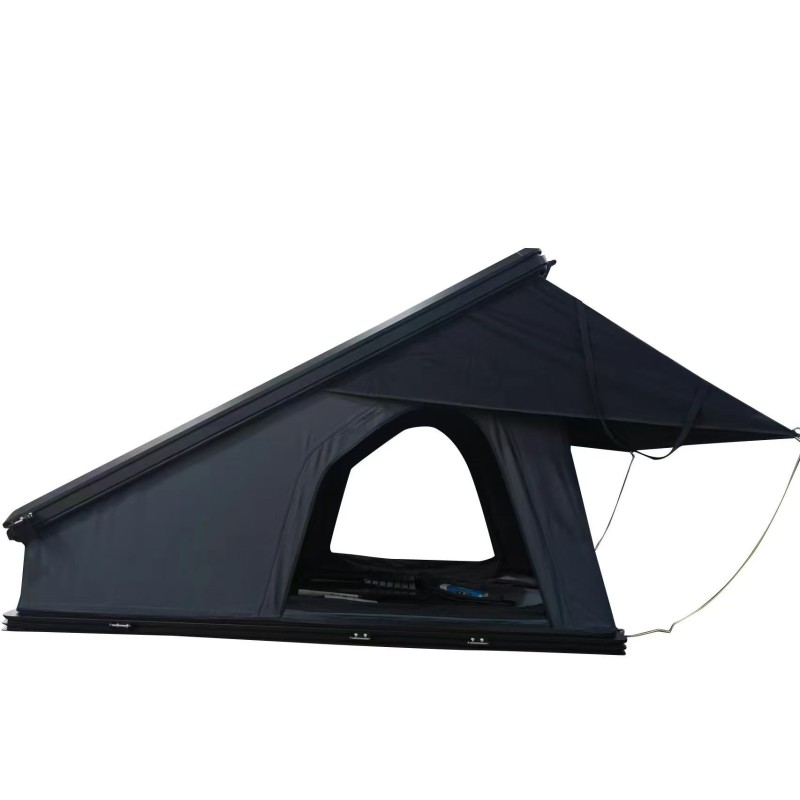 4 Person Aluminum Hard Shell Car Rooftop Tents Triangle Roof Tent Quick Open Waterproof Roof Top Tent for Camping