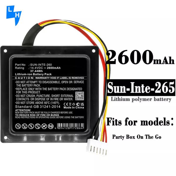 Power Up Your JBL Party Box On The Go with Our Li-polymer Battery Compatible For JBL