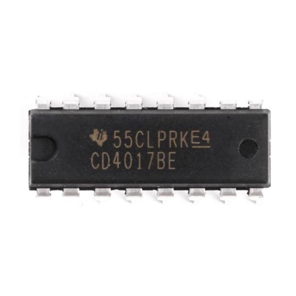 CD4017BE PDIP-16 Counter Divider Decimal Frequency Divider Chip IC Integrated Circuit Logic Device