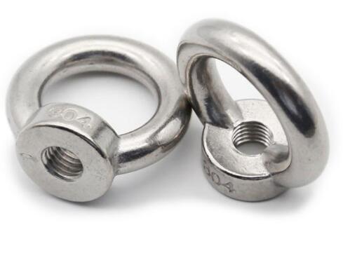 SS304 SS316 Forged Lifing Galvanized Oval Eye Nut DIN582 Zinc Plate Surface