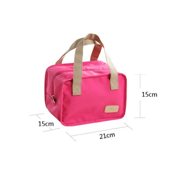 600D Polyester Insulated Lunch Bag , Heat Retention Lunch Box Cooler Bag