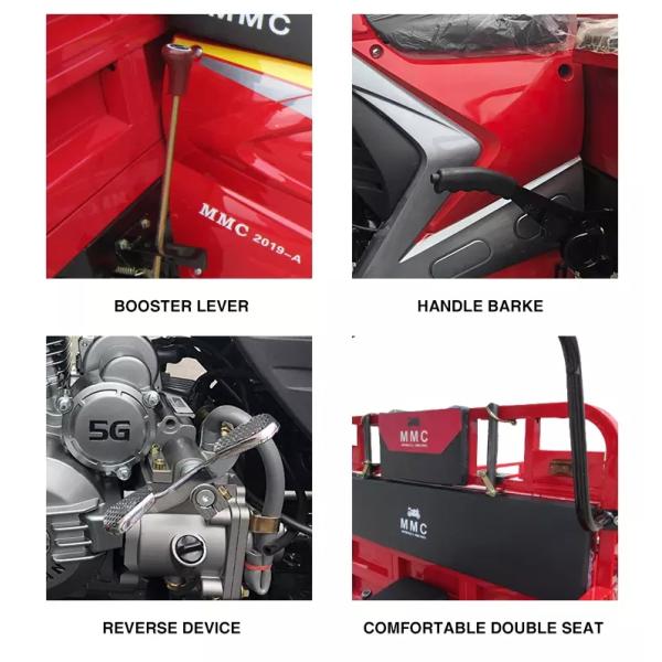 Моторизованный тип телосложения мотоцикла 250W груза колеса 150CC 3 открытый