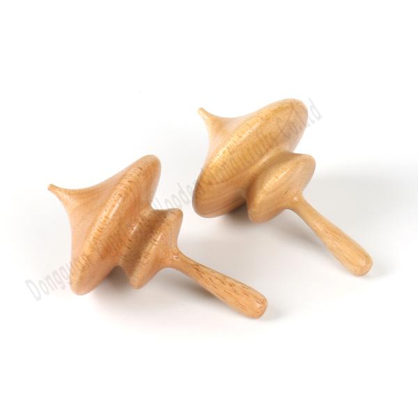 Handcrafted Wooden Trompos - Classic Spinning Tops for Kids