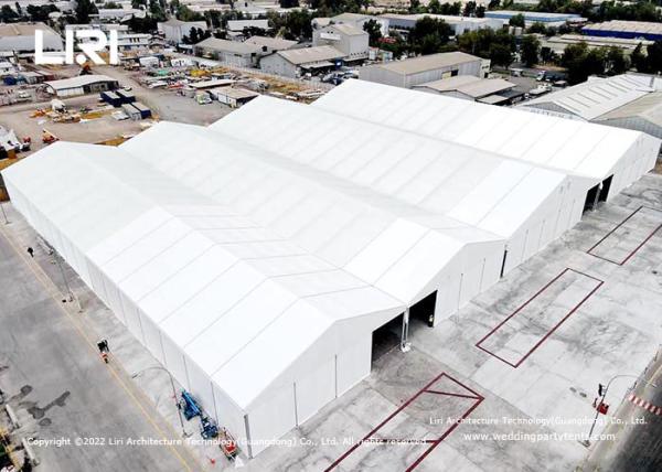 Heavy Duty Aluminum Frame Warehouse Tent Storage Construction 100KM/H Wind Loading