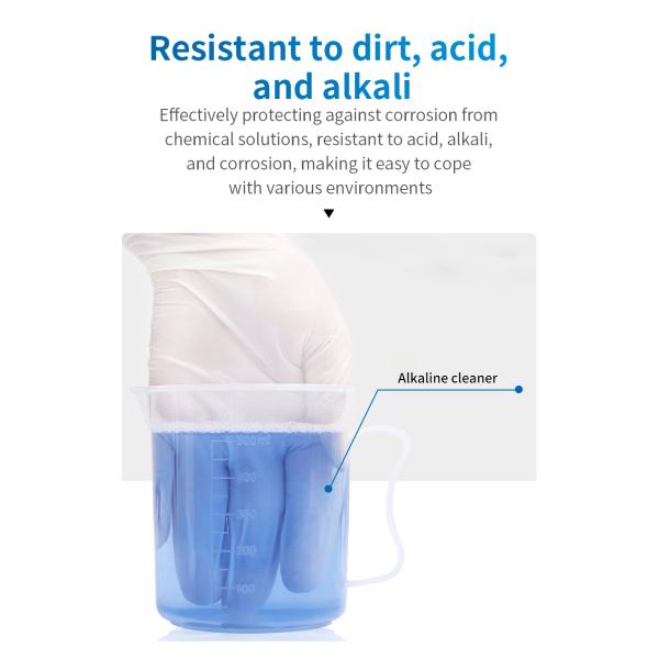 Guantes de nitrilo desechables sin látex sin polvo de grado médico e industrial azul / rosa tamaños XS-L aprobado por la FDA protección flexible y cómoda