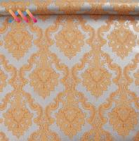 Moisture Proof Golden Damask Wallpaper PVC 100m Removable Vinyl Wallpaper