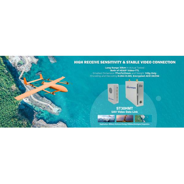 L передатчик Uav H.265 диапазона 1.4G 30km видео- для осмотра масла