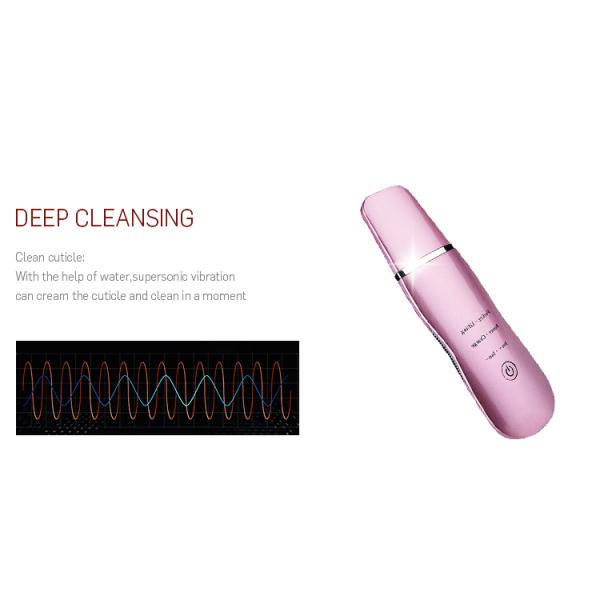 Rechargeable Multifunction Beauty Device , Ultrasonic Skin Cleaner