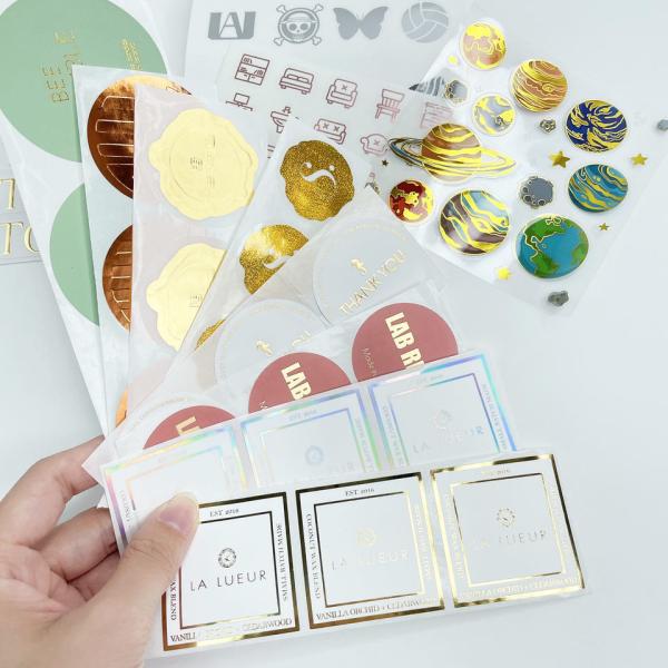 Customized Logo Made Label Holographic Sticker Rainbow Effect Custom Hologram Sticker