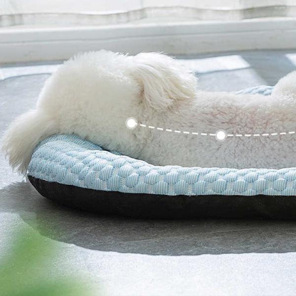 Modern Summer Cooling Mat for Pets Breathable and Washable Fiber Ice Mat for Hot Weather Travel-Friendly for Cats/Dogs