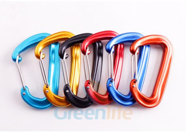 D Shape Snap Hook Carabiner Aluminum 7075 Material Good Accessory For Lanyards