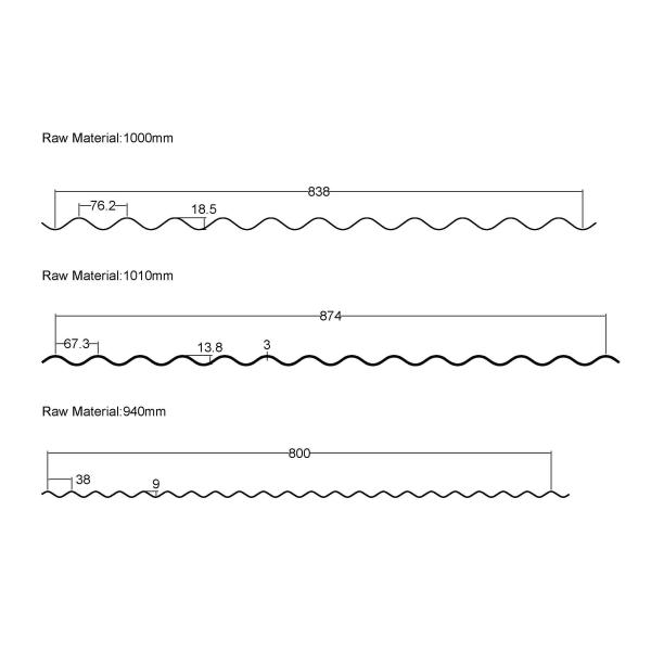 15kw гофрировало настилать крышу машина толя металлического листа машины 1250mm