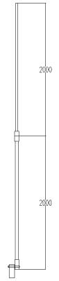 UV Resistant UHF Antenna 13 DBi 50Ω 4 Meter Length 475±11MHz Frequency