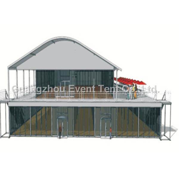 Outdoor Balcony Double Decker Tent Transparent With Two Storey For 500+ Seats