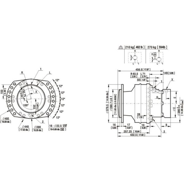 Мотор антиржавейного радиального поршеня гидравлический, твердый гидравлический двигатель колеса