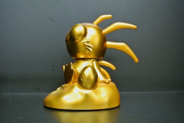 Gold Small Electronic Toys / Solar Energy Toys With Happy Worker Logo 10CM