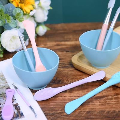 Makeup Tools Set Facial Mixing With Spatula Applicator Silicone Mask Bowl