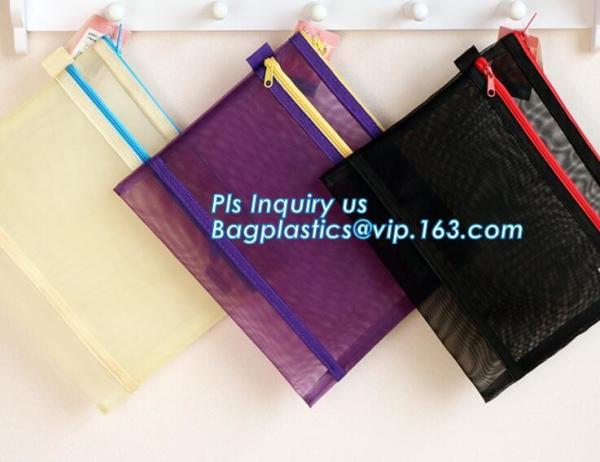 Colorful nylon zipper file folder bag with your own logo, zipper lock file bag, zipper file folder bag, carrying file ba