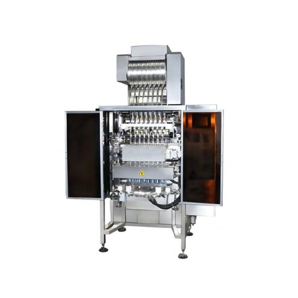 Máquina de embalaje de sellado trasero 550KG 5KW embalaje de bolsas multilíneas