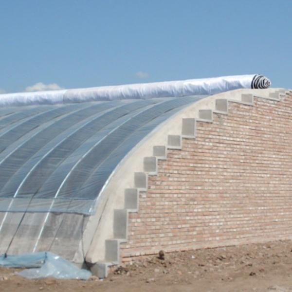 Aquecimento contínuo Teto de serra dentada PE/Pep Film Greenhouse com espessura de filme de 0,2 mm