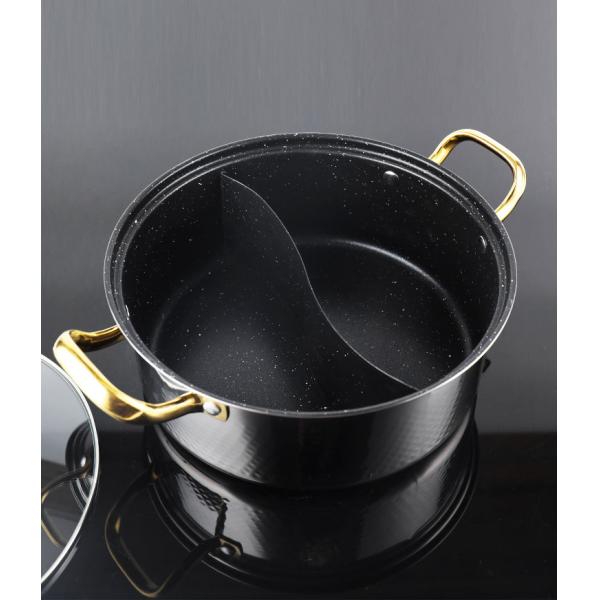 New Arrival Soup & Stock Pot Induction Cookware Kitchen Pots 304 Stainless Steel Hot Pot With Divider