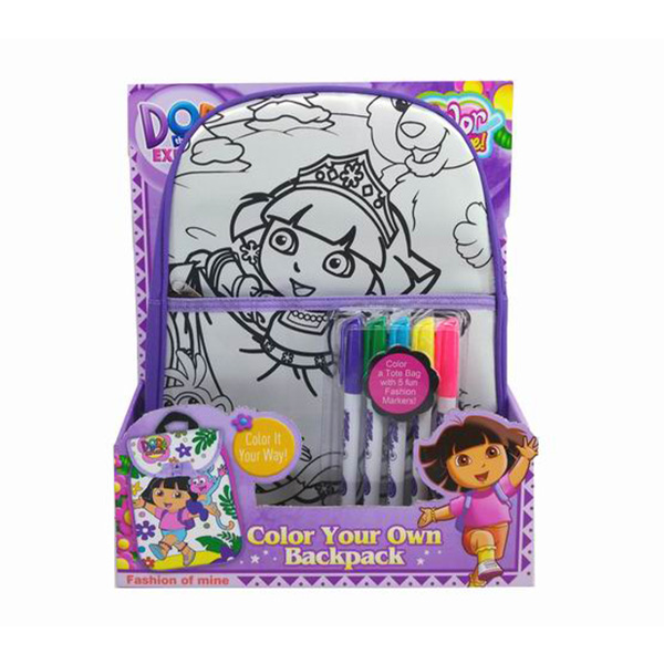 9 Inch Kitty Cat Kids Drawing Board Toys With 6 Washable Color Markers