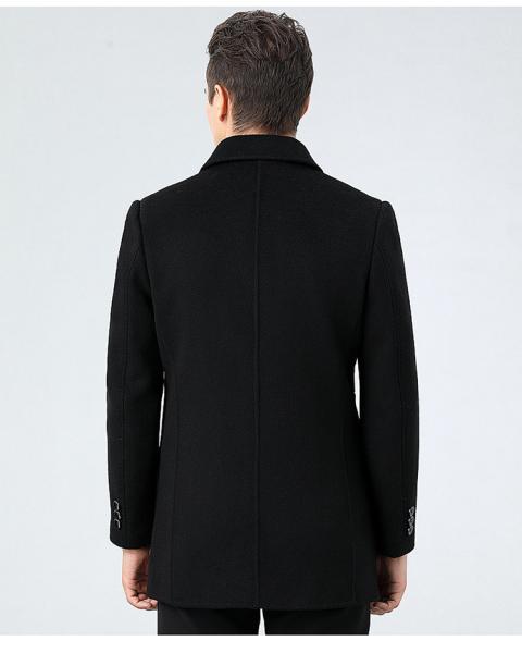 Colete de caxemira de lã de dois lados, elegante e sustentável, para homens